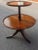 1950s Brandt Furniture Solid Mahogany 2-Tier Tripod Pedestal Dumb Waiter Table, C 1950 For Sale - Image 5 of 11