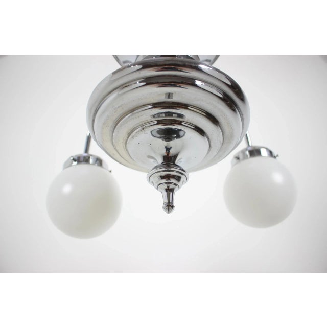 1930s Art Deco Chandelier, 1930s For Sale - Image 5 of 11