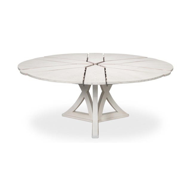 Modern White Oak Dining Table - 70" For Sale - Image 4 of 11