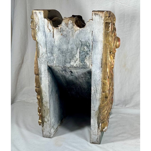 Period Baroque Massive Giltwood Architectural Element Sculpture Corbel For Sale - Image 10 of 12