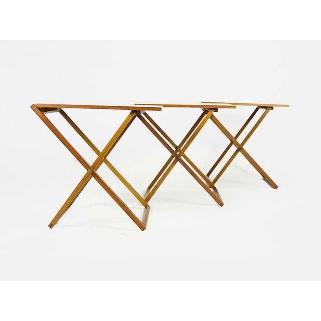 Illum Wikkelso Teak Folding Tables Set For Sale In New York - Image 6 of 13