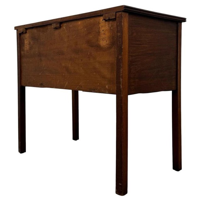 Wood Antique Early 20th Century English Edwardian Mahogany Writing Table, 1890s For Sale - Image 7 of 12