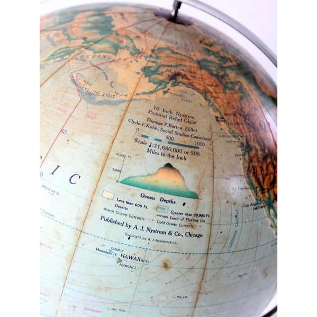 Metal 1960s World Globe For Sale - Image 7 of 11