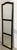 Black Large Black and Gilt Window Pane Paneled Mirrors (Each H 74 X W 20 7/8) For Sale - Image 8 of 13