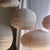 Large Round Pink Japanese-Style Rattan and Natural Linen Pendant Light For Sale - Image 18 of 18