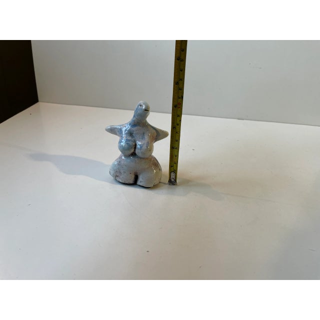 Vintage Surreal Ceramic Female Figurine in the style of Åke Holm, 1970s For Sale - Image 9 of 12