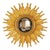 French Gold Leaf Sunburst Mirror For Sale