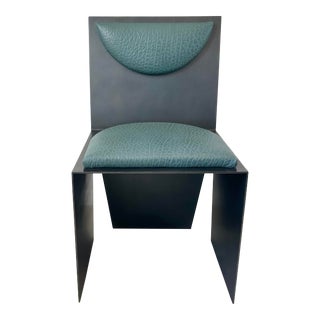 Kelly Wearstler Bronze and Ostrich Leather Accent Chair For Sale