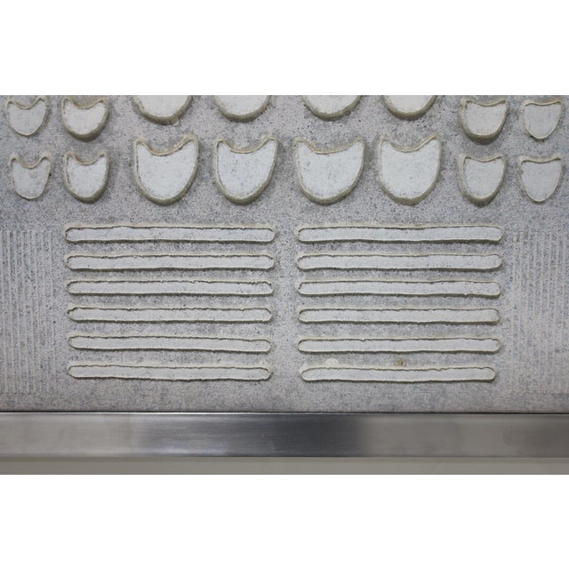 White Large Abstract Acrylic Painting by Listed Artist Paul Maxwell For Sale - Image 8 of 9