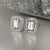 Natural Sapphire Diamond Stud Earrings 14k W Gold 0.96 TCW Certified For Sale - Image 4 of 16
