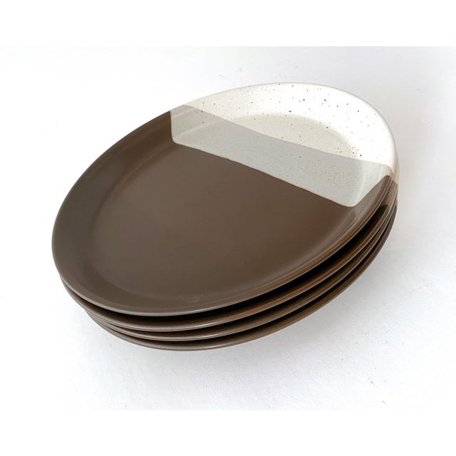 Vintage Mikasa Ben Seibel Designed Stoneware Pottery Plates - Set of 4 For Sale - Image 13 of 13