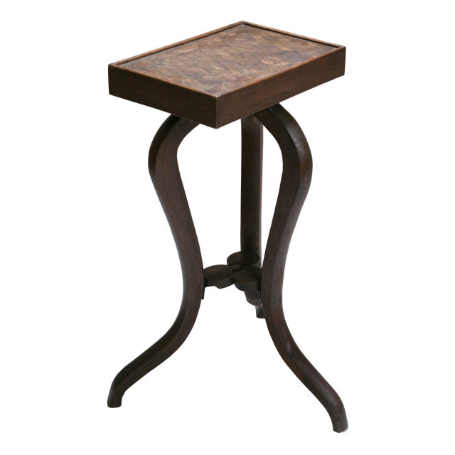Vintage Tripod Side Table in Wood, 1920 For Sale