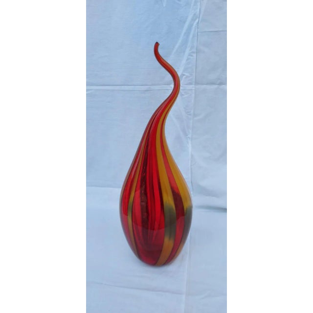 Vintage Murano Glass Vase by Loredano Rosini For Sale - Image 6 of 6