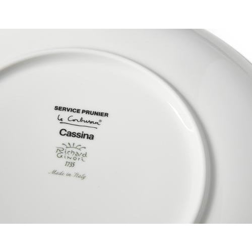 Ceramic Service Prunier Coffee Plates and Cups by Le Corbusier for Cassina, Set of 4 For Sale - Image 7 of 14