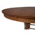 Brown Transitional Round Dining Table, Medium - Warm Brown Oak With Hammered Iron Accents For Sale - Image 8 of 11