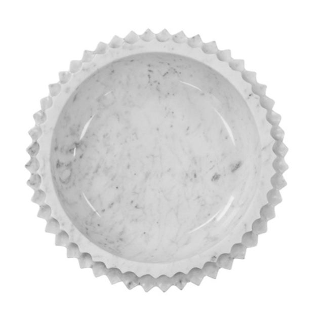 Contemporary Matthew Izzo Home Olin Marble Tray For Sale - Image 3 of 6