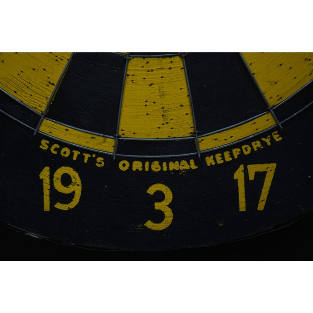 Brown Vintage Feudal Oak Hanging Dart Board Cabinet For Sale - Image 8 of 17