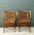 Kindt-Larsen Vintage 1940s Danish Tove Kindt Larsen for Robert Wengler Stick Rattan Lounge Chairs - A Pair For Sale - Image 4 of 12