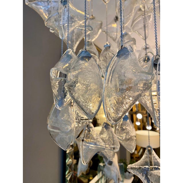 Gold Italian Spiral Chandelier in Murano Glass, 1960 For Sale - Image 8 of 14