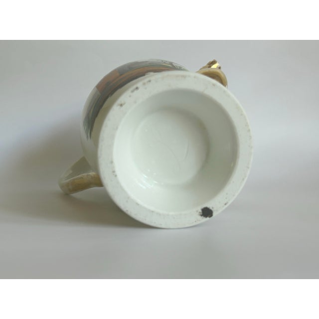Antique French Porcelain Coffee Pot With Hand-Painted Landscapes, c.1820–1830 For Sale - Image 12 of 12