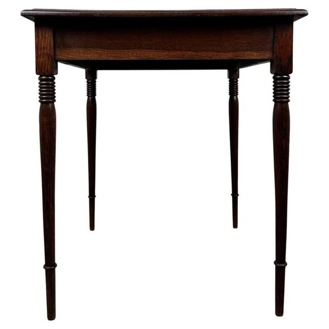 Wood Antique Edwardian Oak Side Table, 1890s For Sale - Image 7 of 10