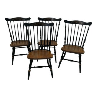 1980s Hitchcock Windsor Chairs- Set of 4 For Sale