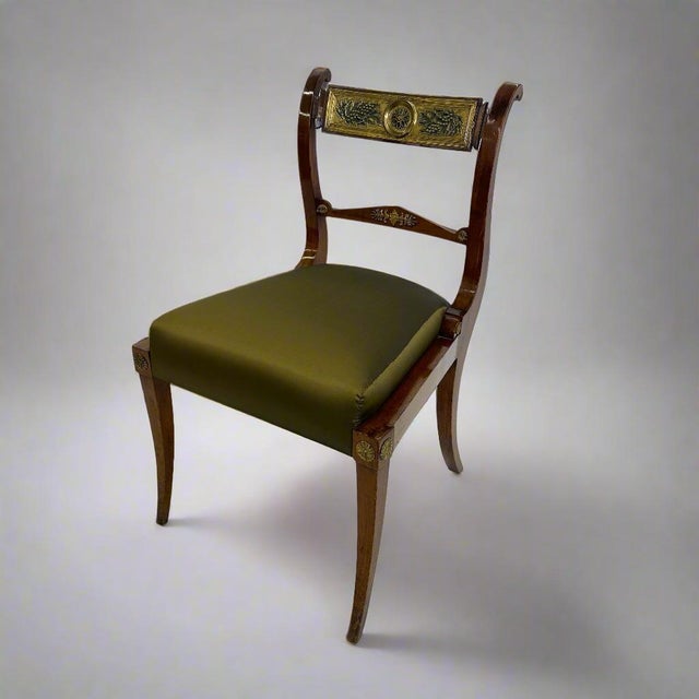 Fine Pair of Neoclassical Side Chairs, 1st Half 19th Century For Sale - Image 4 of 10