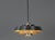 The aluminum Nova lamp, designed by Jo Hammerborg in 1963. When lit, the lamp provides a soft, glare-free downward glow,...