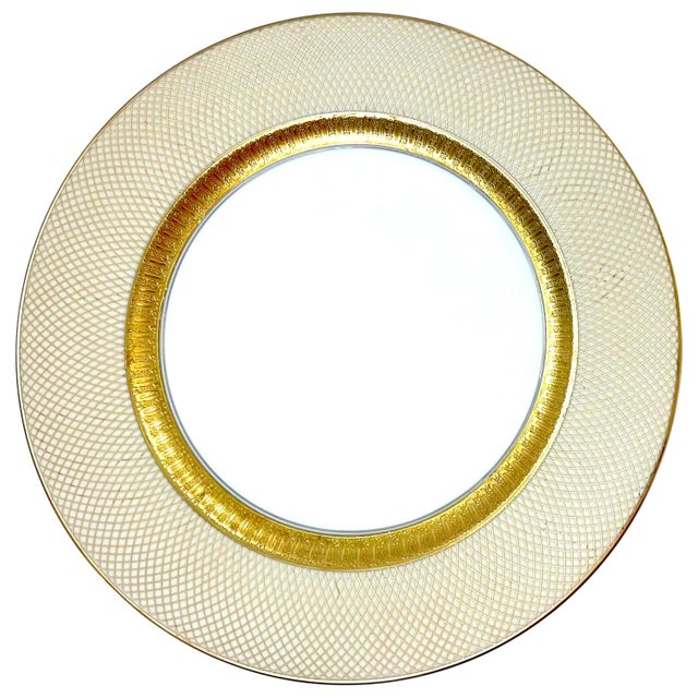 Mid-Century Modern 1960s Rosenthal Golden Grail Encrusted Gold Porcelain Dinnerware by Raymond Loewy - 45 Piece Service for Eight For Sale - Image 3 of 13