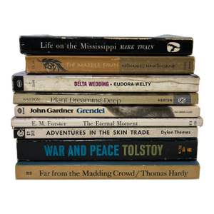 Vintage Fiction Soft Cover Books Set/9