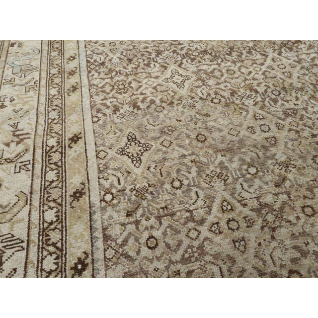 Textile Antique Persian Malayer Carpet For Sale - Image 7 of 12