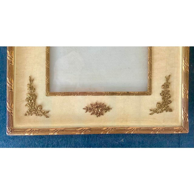 Neoclassical Large French Neoclassical Gilt Bronze Picture Frame For Sale - Image 3 of 12