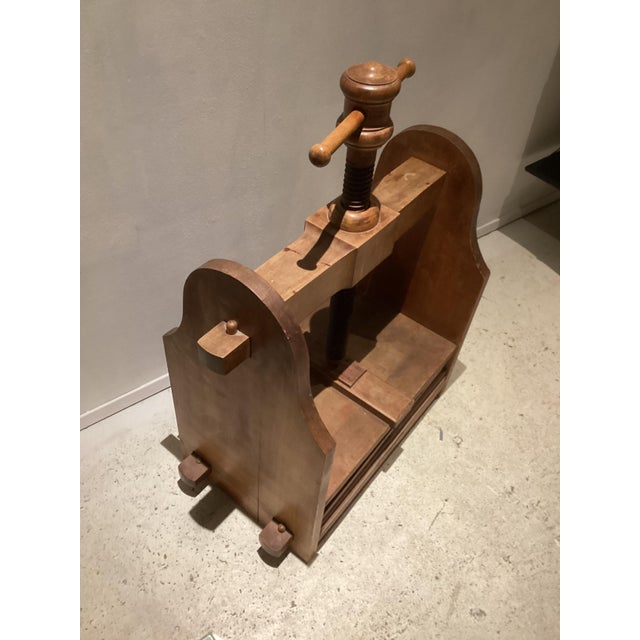 Large Vintage Model Book Press, 1920 For Sale - Image 3 of 6