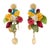 2010s Dolce & Gabbana Earrings Gold Coin Floral Fruit Charms Sicily Chandelier, A Pair For Sale - Image 5 of 6