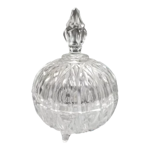 Late 20th Century Crystal Dish With Lid