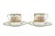 Beautiful Wedgwood made in England St. Austell demitasse cup and saucer set of 4 (4 cups and 4 saucers = 8 pieces total)....
