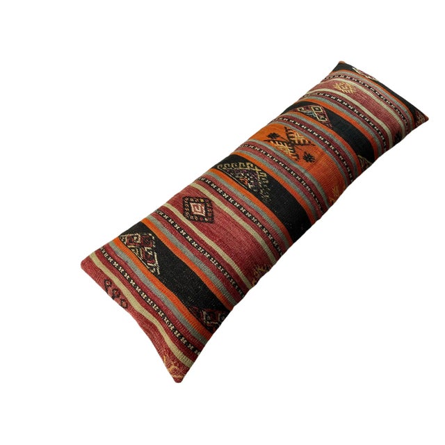 Vintage Turkish Kilim Cushion Cover For Sale - Image 3 of 11
