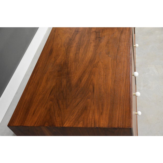 1960s Refinished Kipp Stewart Declaration 52” Dresser for Drexel For Sale In Boston - Image 6 of 10