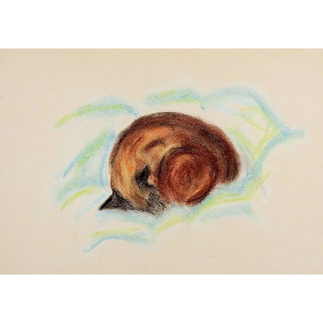 Shabby Chic 1960s Sleeping Siamese Cat Pastel Drawing For Sale - Image 3 of 3