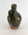 Stunning Turkish earthenware jug with a vibrant green glaze that has time earned patina. Applied single handle and...