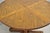 Wood Vintage Mid Century Modern Oak Sunburst Round Extension Pedestal Dining Table For Sale - Image 7 of 18