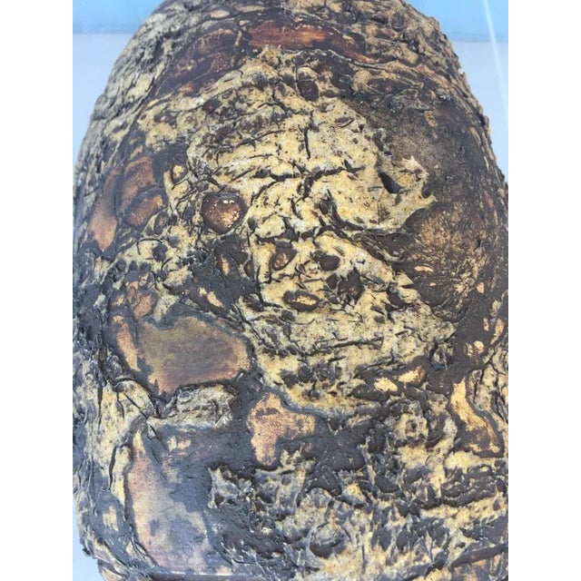 Brown Vintage Vase by Louis Dage, 1930 For Sale - Image 8 of 10