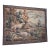Vintage Hunting Scene Tapestry Wall Hanging With Dogs & Pheasant For Sale