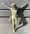 An expressive antique Corpus Christi figure carved in wood and retaining traces of its original polychrome decoration....