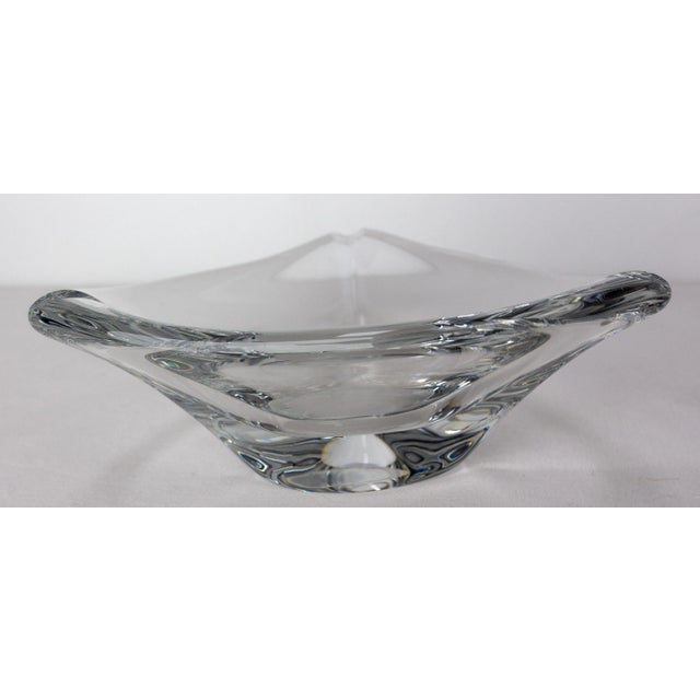 2 Carafes and Center Piece attributed to Daum France, 1960s, Set of 3 For Sale - Image 4 of 13