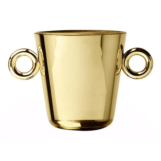 Not Yet Made - Made To Order Double O Ice Bucket in Polished Brass Finish by Richard Hutten For Sale - Image 5 of 5