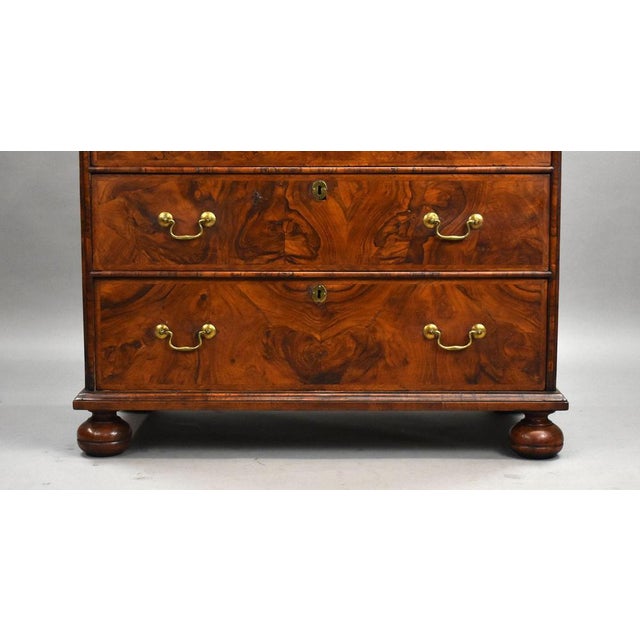 Late 18th Century George III Burr Walnut Chest of Drawers, 1790 For Sale - Image 5 of 11