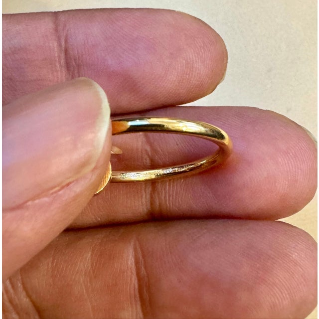 Cartier Just Ankle Nail Ring Syz313 18k Yellow Gold Au750 Authentic Certificate, Size 3 For Sale - Image 4 of 8