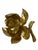 Art Deco Decorative Gold Tone Magnolia Flower For Sale - Image 3 of 10