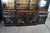 Black Mid 20th Century Union National Lacquered Chinoiserie Breakfront China Display Curio Cabinet 90", Attributed For Sale - Image 8 of 18